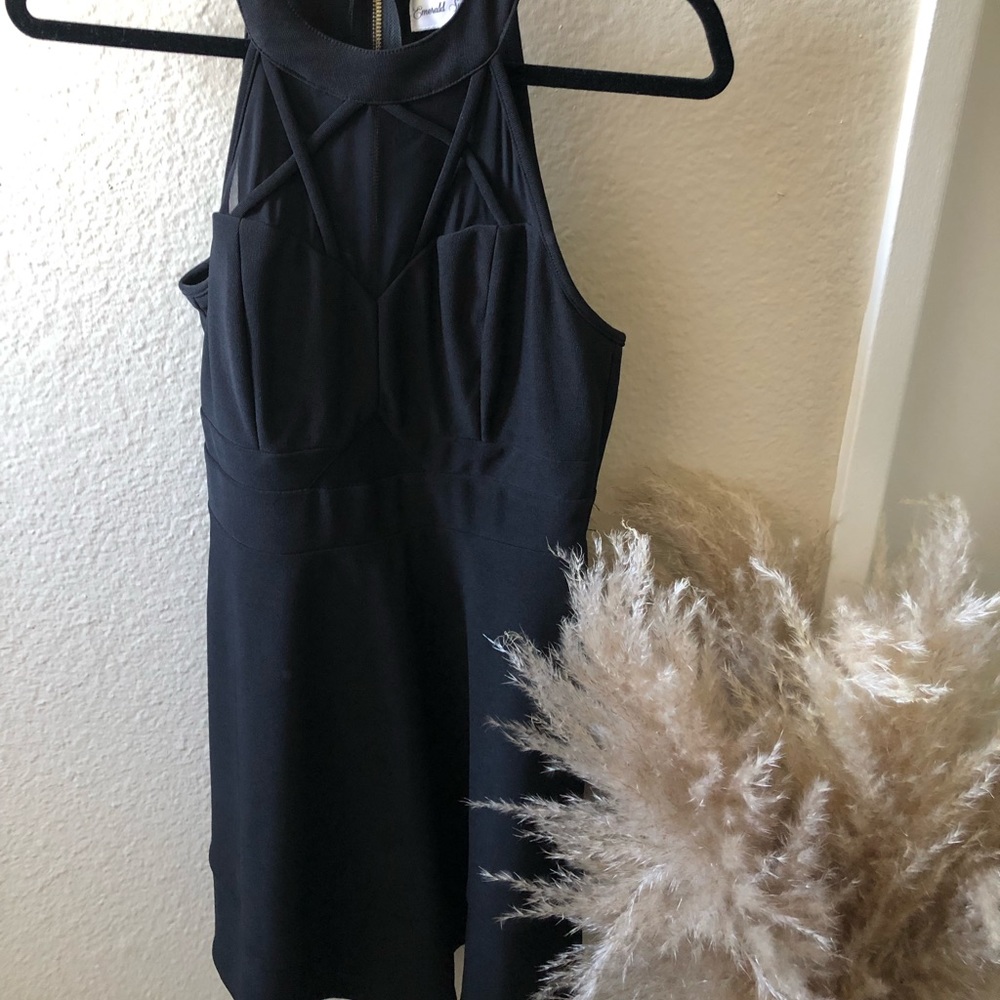 Emerald Sundae Black Mini Dress (size L)